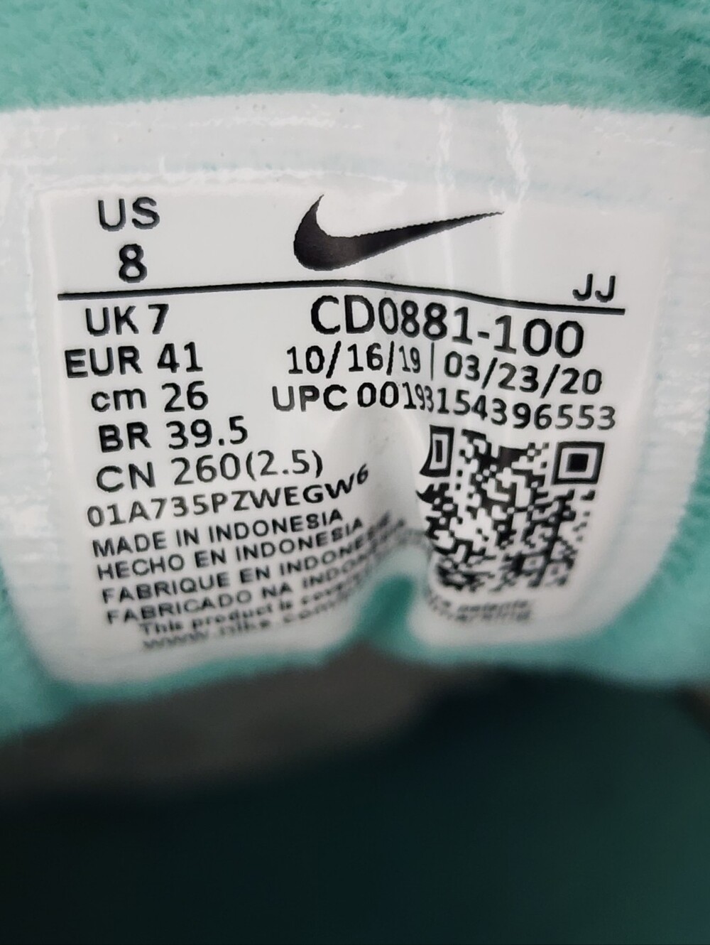 Nike Air Max 90 'Hyper Turquoise', Mens 8 - Picture 10 of 10